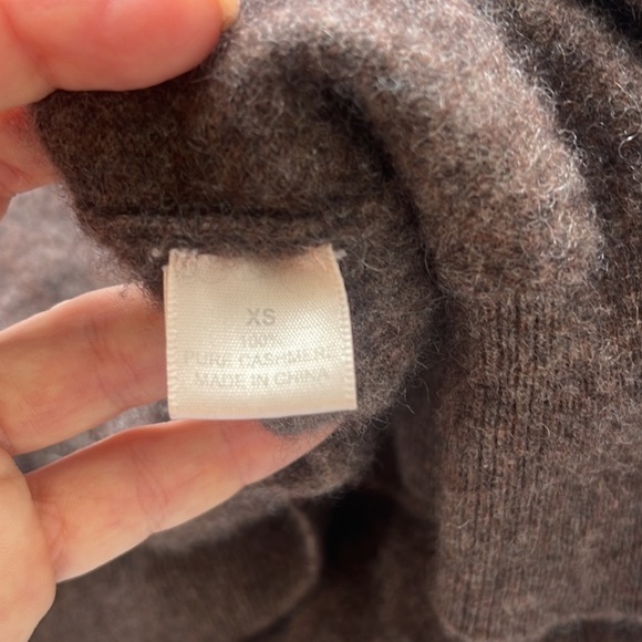 Anthropologie Seaton cashmere brown sweater - Picture 4 of 6